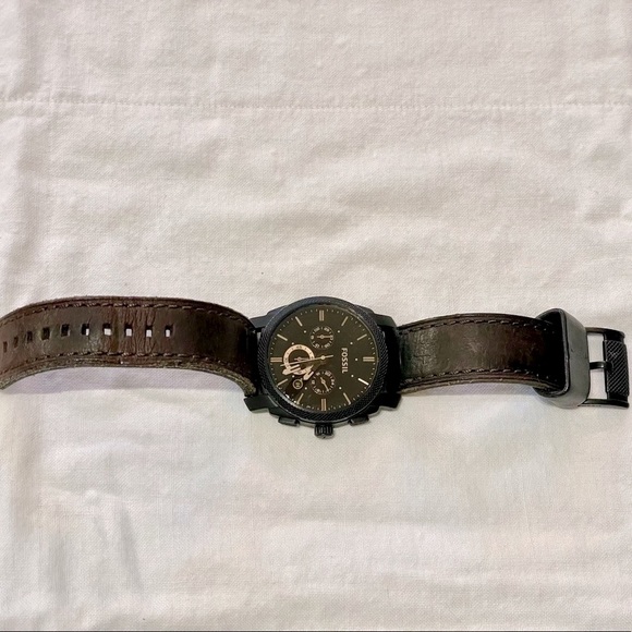 Fossil Machine Chronograph Brown Dial Men's Watch FS4656 Machine Black - Picture 8 of 14